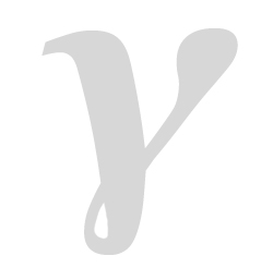 gamma-alone gamma symbol in gray