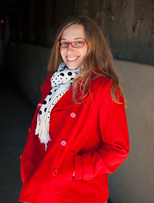 me-red-jacket Amber Wilkie
