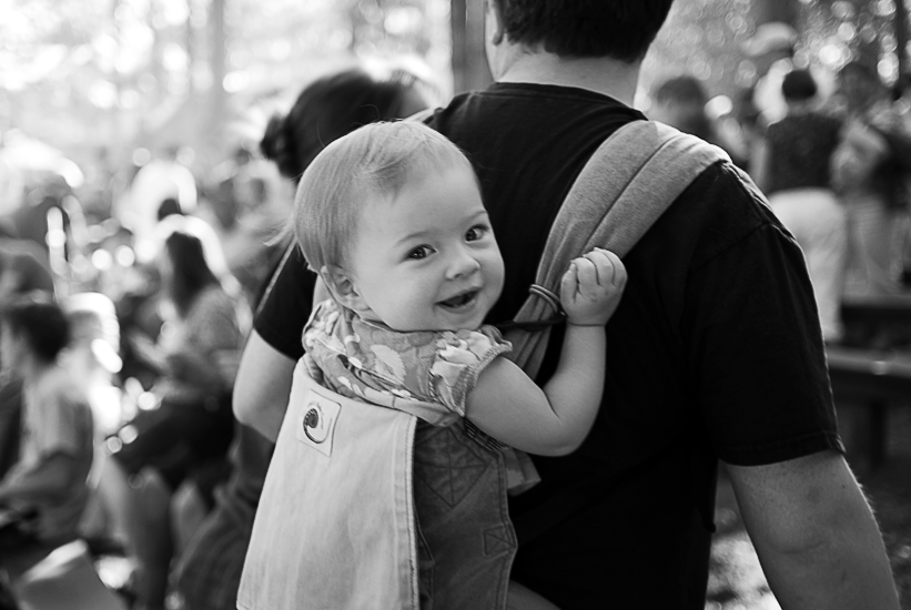 Happy baby at the Maryland Renaissance Festival