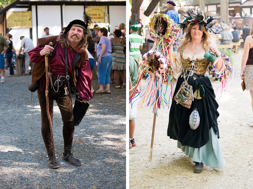 Characters at the Maryland Renaissance Festival