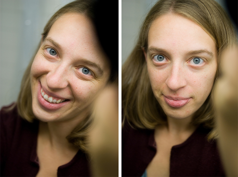 diptych1 self-portrait in the bathroom mirror