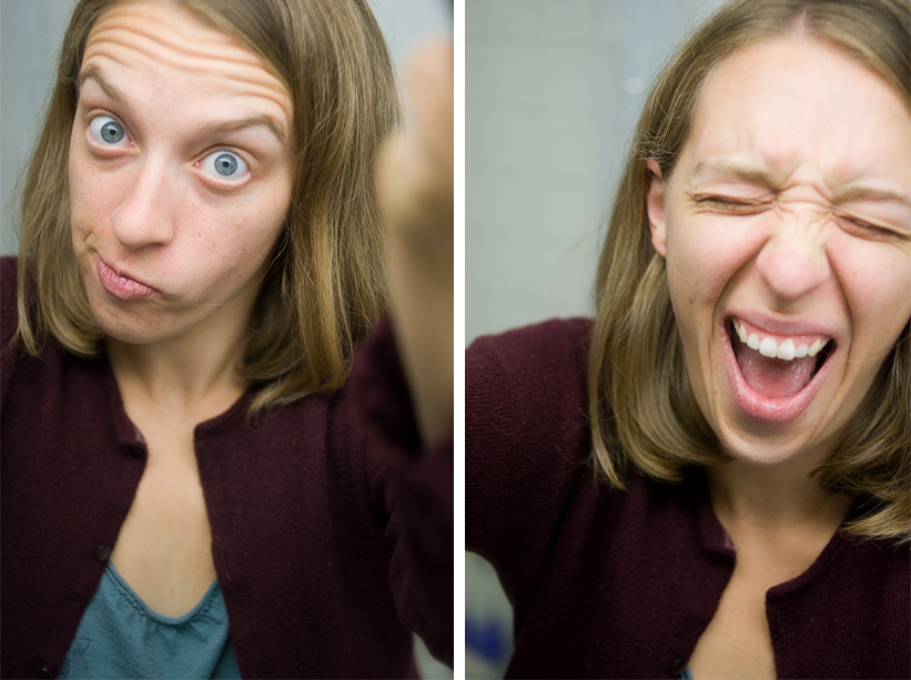 self-portrait in the bathroom mirror