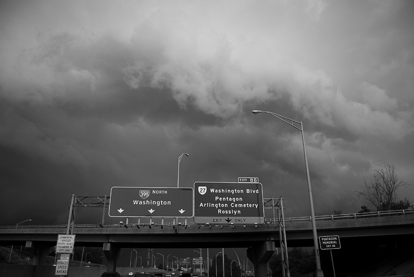 thunderstorm front in arlington, va