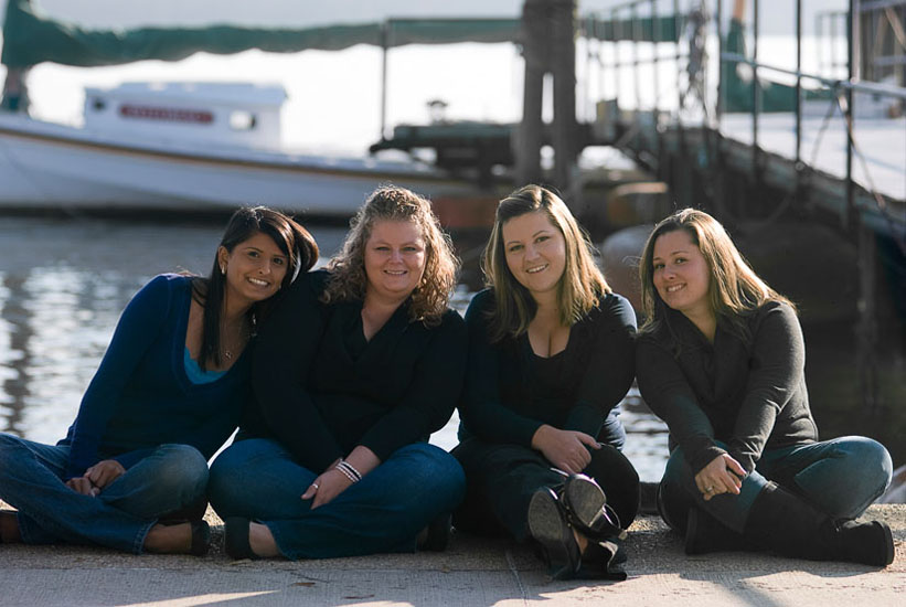 four friends in old town alexandria