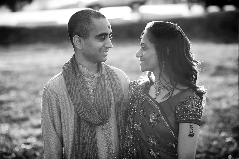 20101204_vimal_priti_0254 black and white photo of the couple