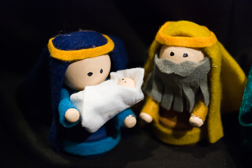 felt nativity scene