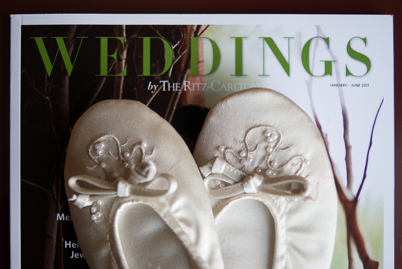 bride's slippers