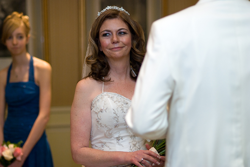 bride during the ceremony