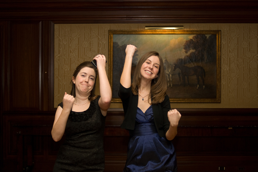 sisters dancing