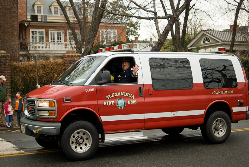 fire department marches in george washington parade