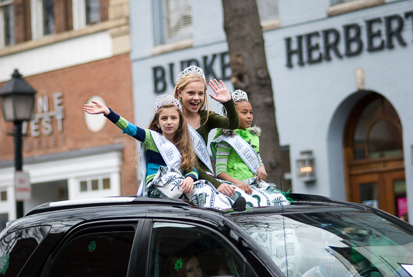 little misses at the old town alexandria st. patrick's day parade