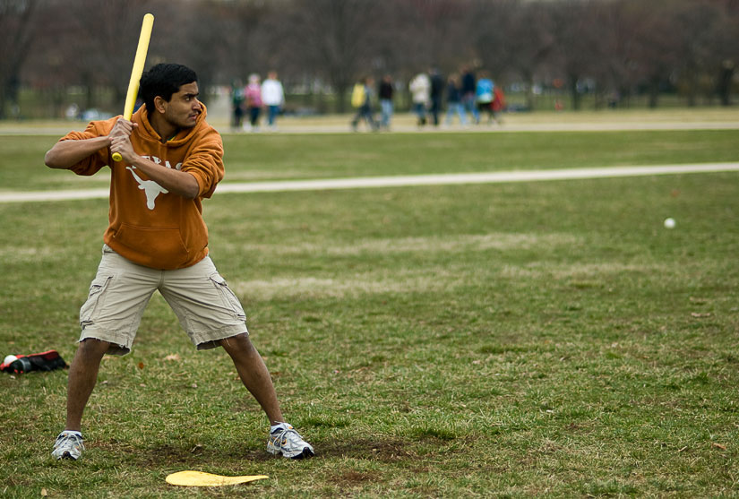 sai plays wiffle ball