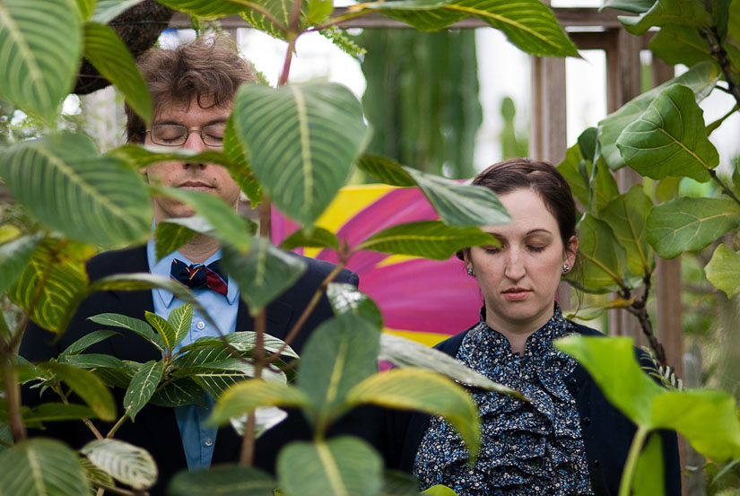 couple in a greenhouse, alexandria, va
