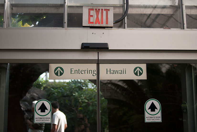 entering Hawaii