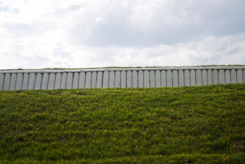 sky and grass at fort ward park