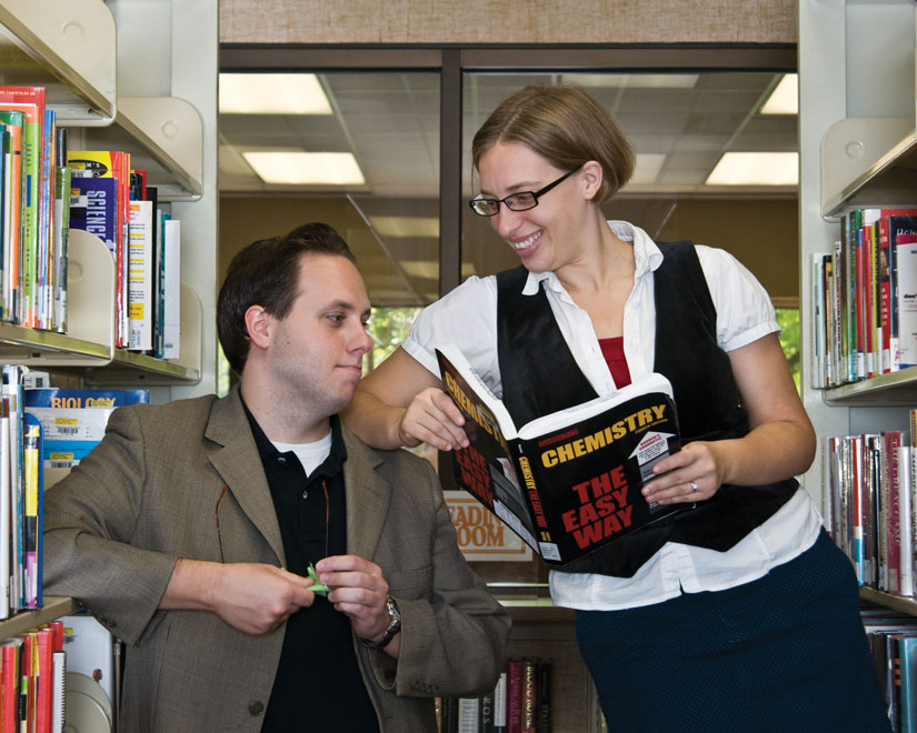 me and george at aurora hills library