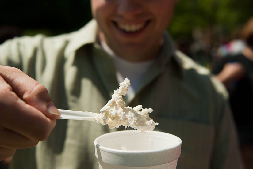 liquid nitrogen ice cream at maryland day!