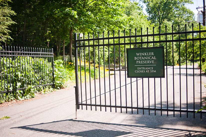 sign at winkler botanical reserve