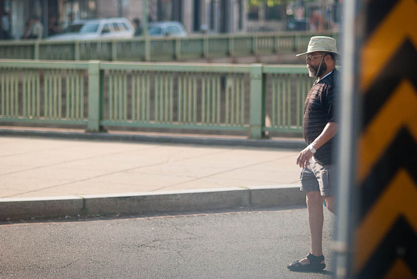 guy walking in dupont circle