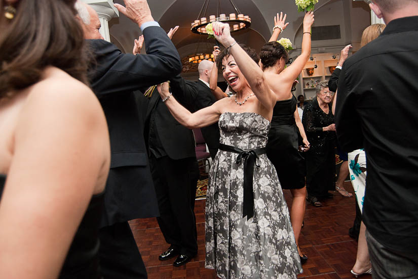 mother of the bride dancing at Hotel Monaco