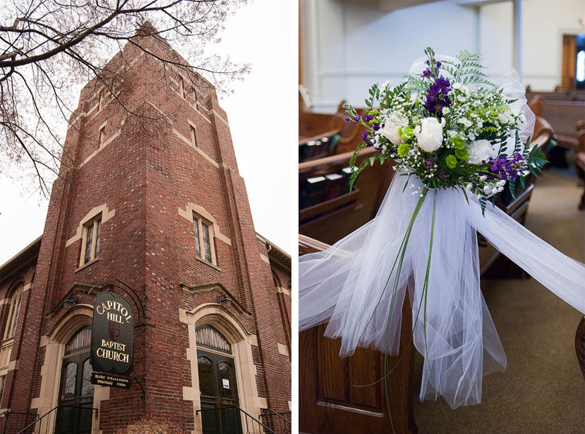 exterior and interior of capitol hill baptist church