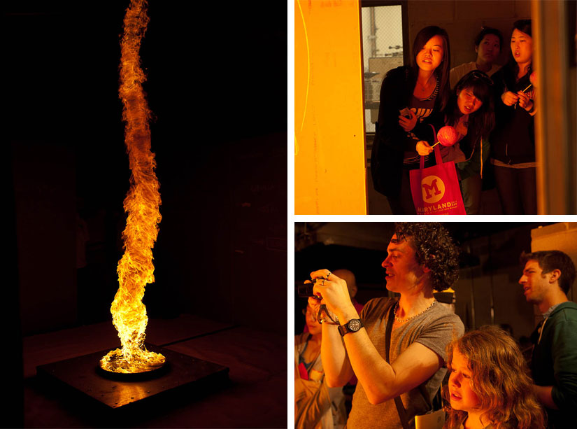 fire tornado at the university of maryland