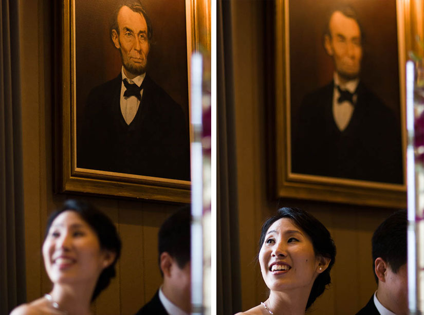 bride and abraham lincoln, capitol hill club, washington, dc