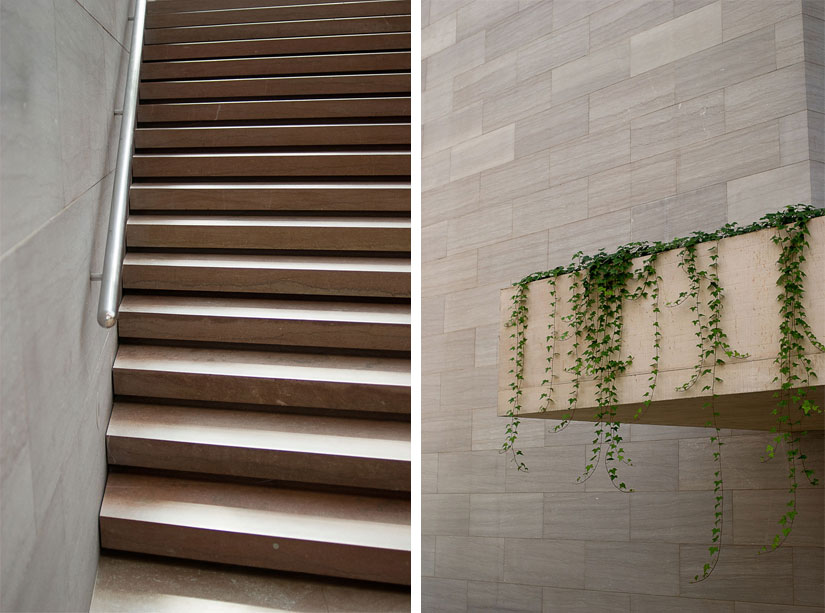 stairs and planter - national gallery of art - washington dc