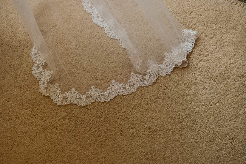 wedding veil detail