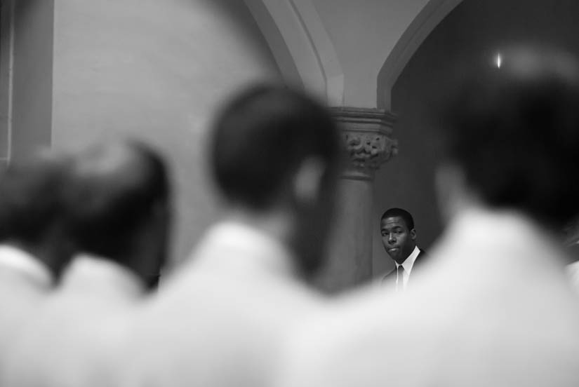 speech at dahlgren chapel during wedding