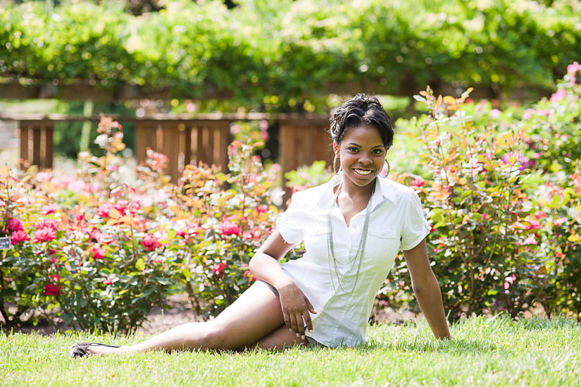 young lady at brookside gardens