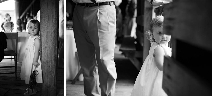 bell ringer at wedding reception - so cute!