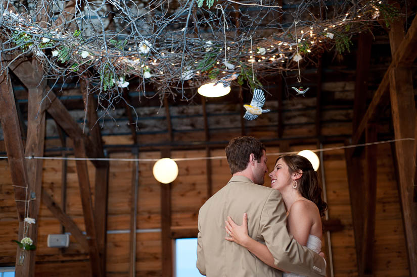 first dance at rodes farm stables in nellysford, VA
