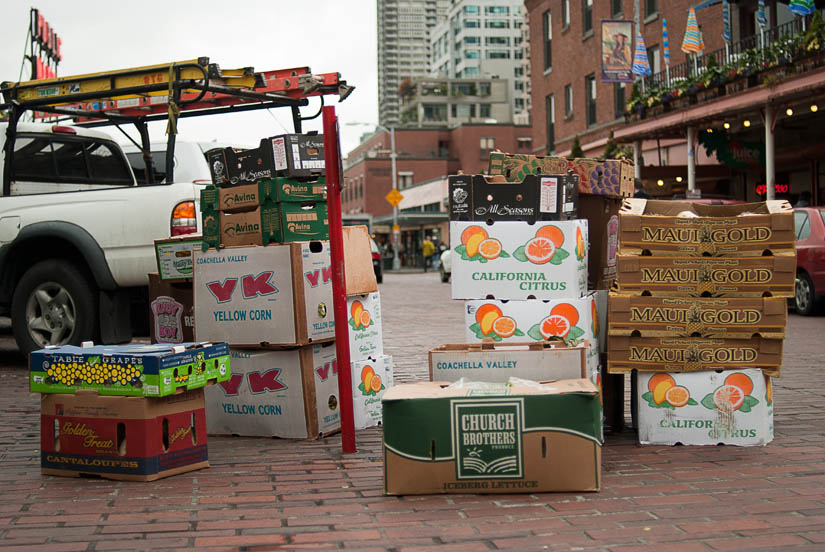 boxes at pike place market