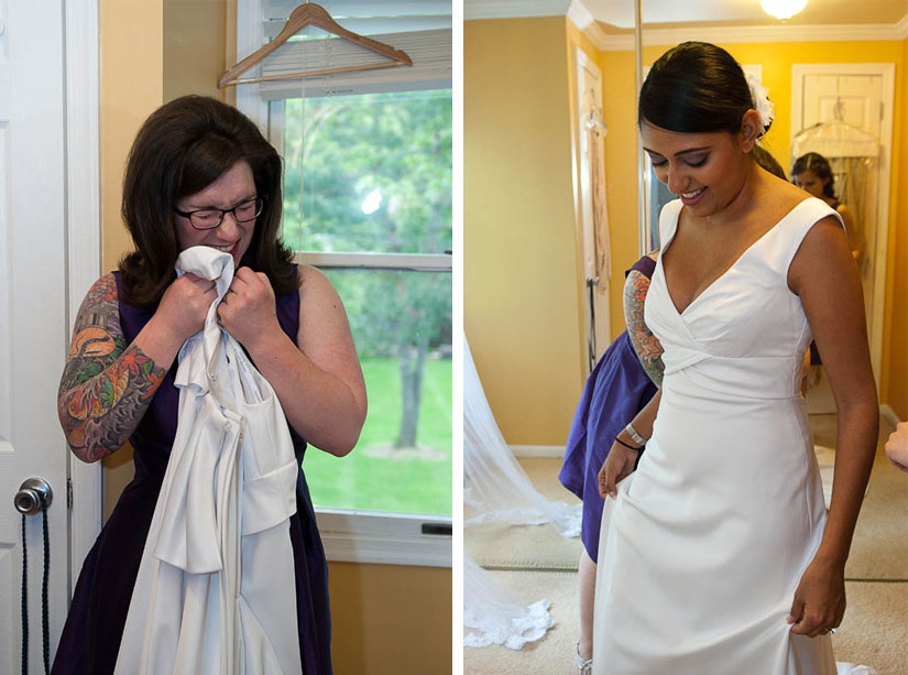 bride getting ready