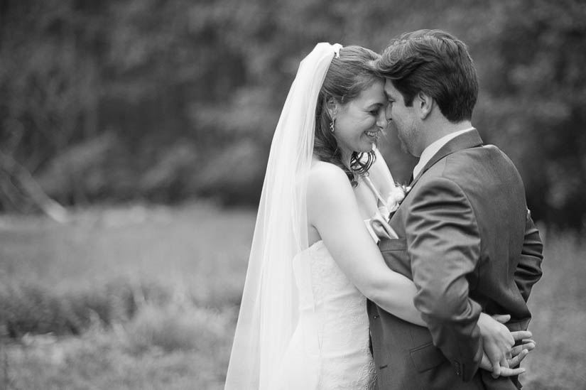 bride and groom portrait at woodend nature sanctuary