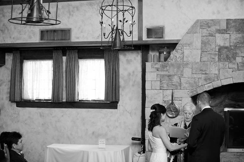 negative space wedding ceremony photograph