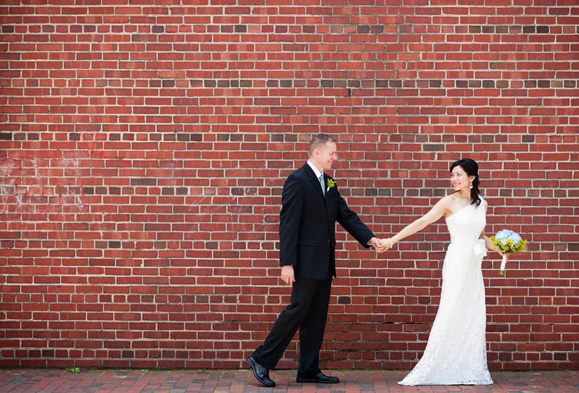 red brick wedding photography