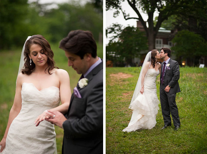 bride and groom portraits at woodend