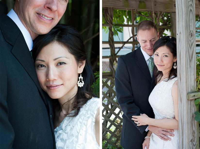 bride and groom portraits in chevy chase, md