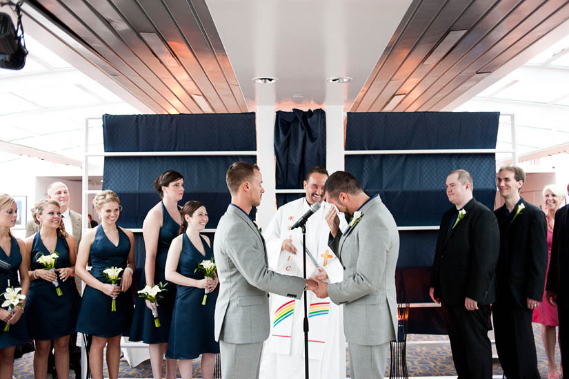 wedding ceremony on odyssey cruise
