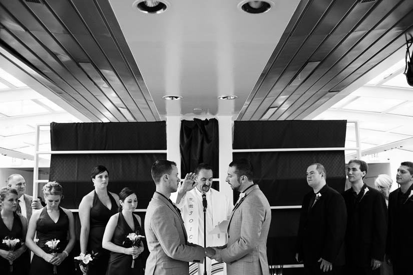 wedding ceremony on boat at national harbor