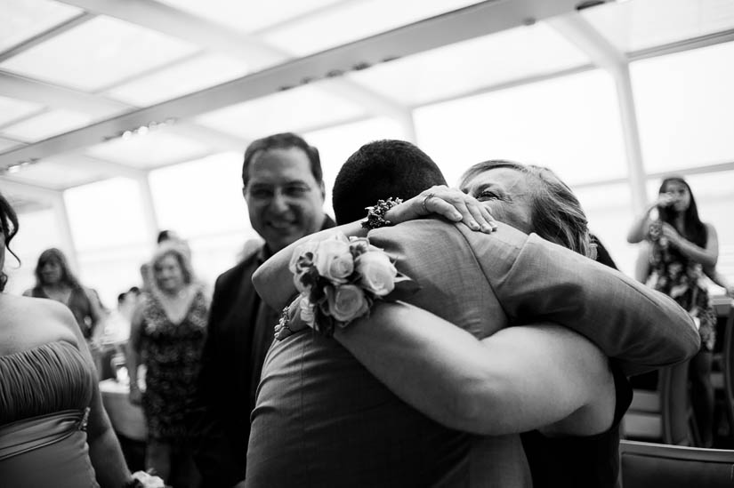 emotional moment after the ceremony