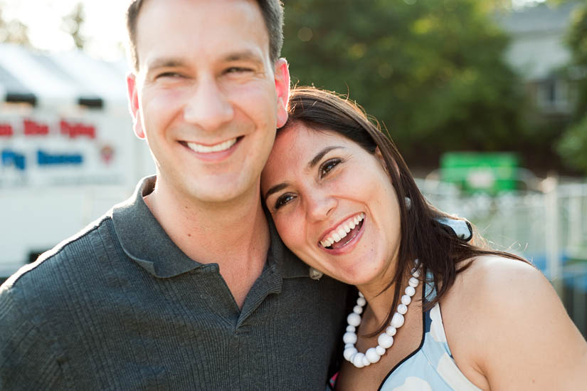 engaged couple at the arlington county fair