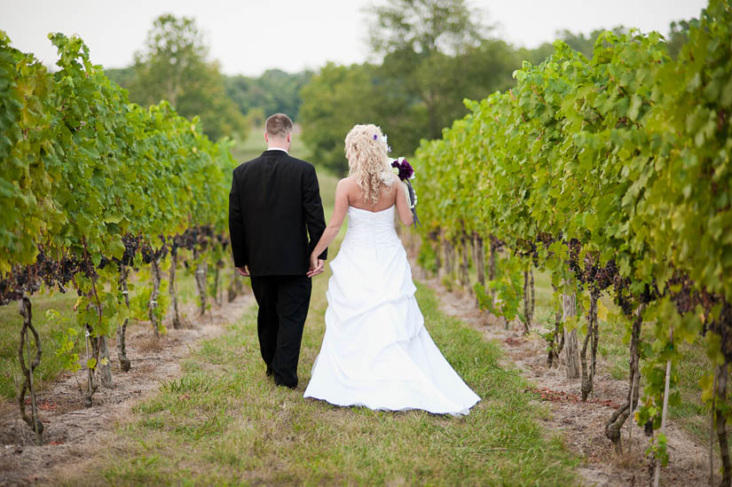 walking away at miracle valley vineyard