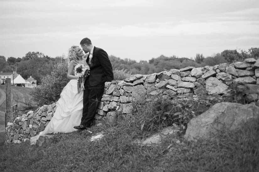 cobblestone fence at miracle valley vineyard