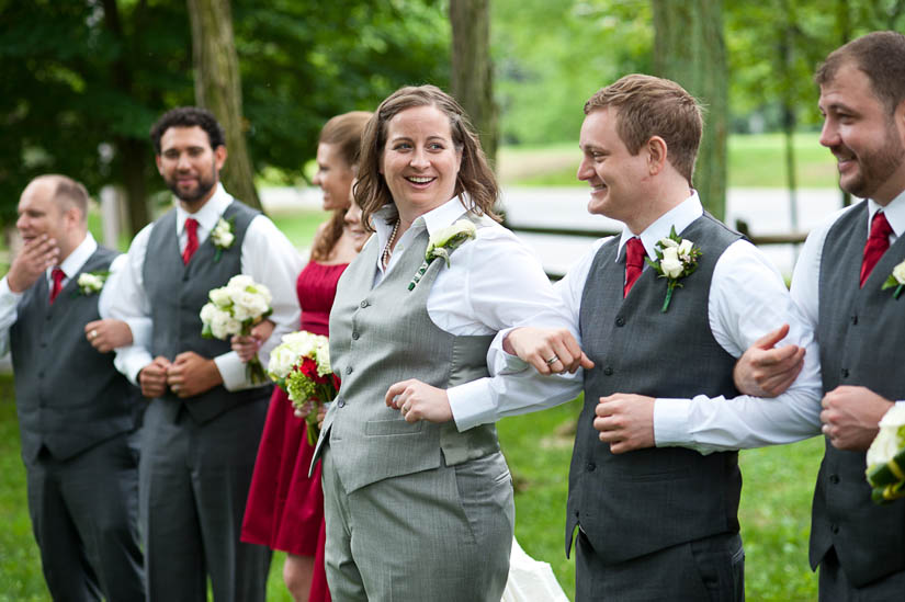 bride during portraits