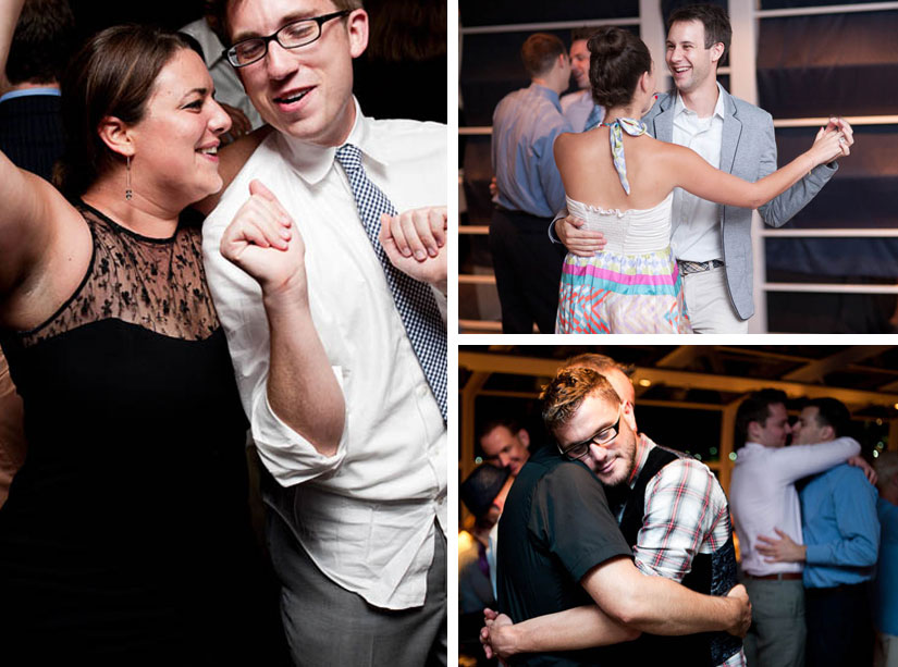 dancing at the wedding reception in national harbor