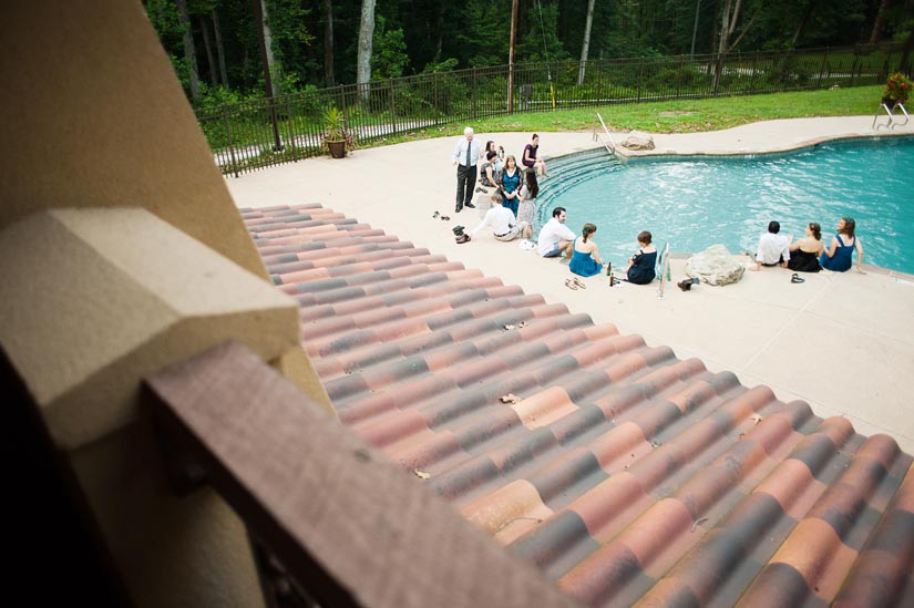 guests at the pool at hacienda