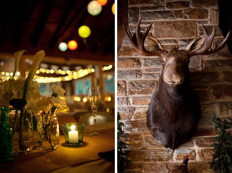 wedding decorations at thunderbird lodge